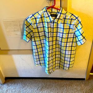 Yellow and Blue Striped Shirt